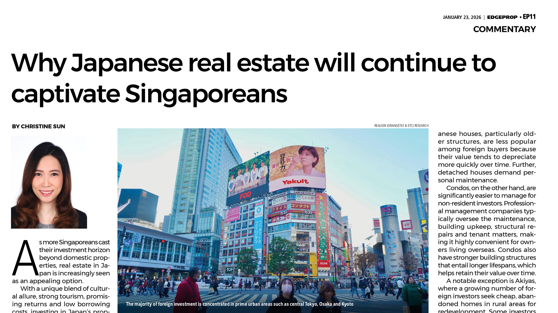 Why Japanese real estate will continue to captivate Singaporeans